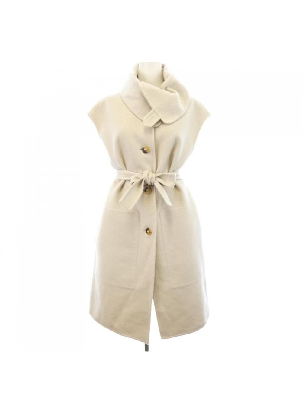 Hermes Long Vest Beige